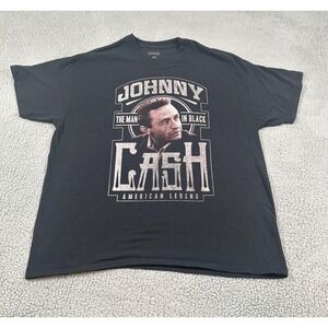 Cash Shirt Mens XL Black Johnny Cash Man‎ In Black American Legend Tee T-Shirt